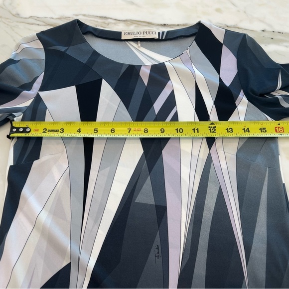 EMILIO PUCCI BLACK MULTI DRESS MODEL 46RL22 SIZE IT 42 / US 8 - Picture 7 of 17